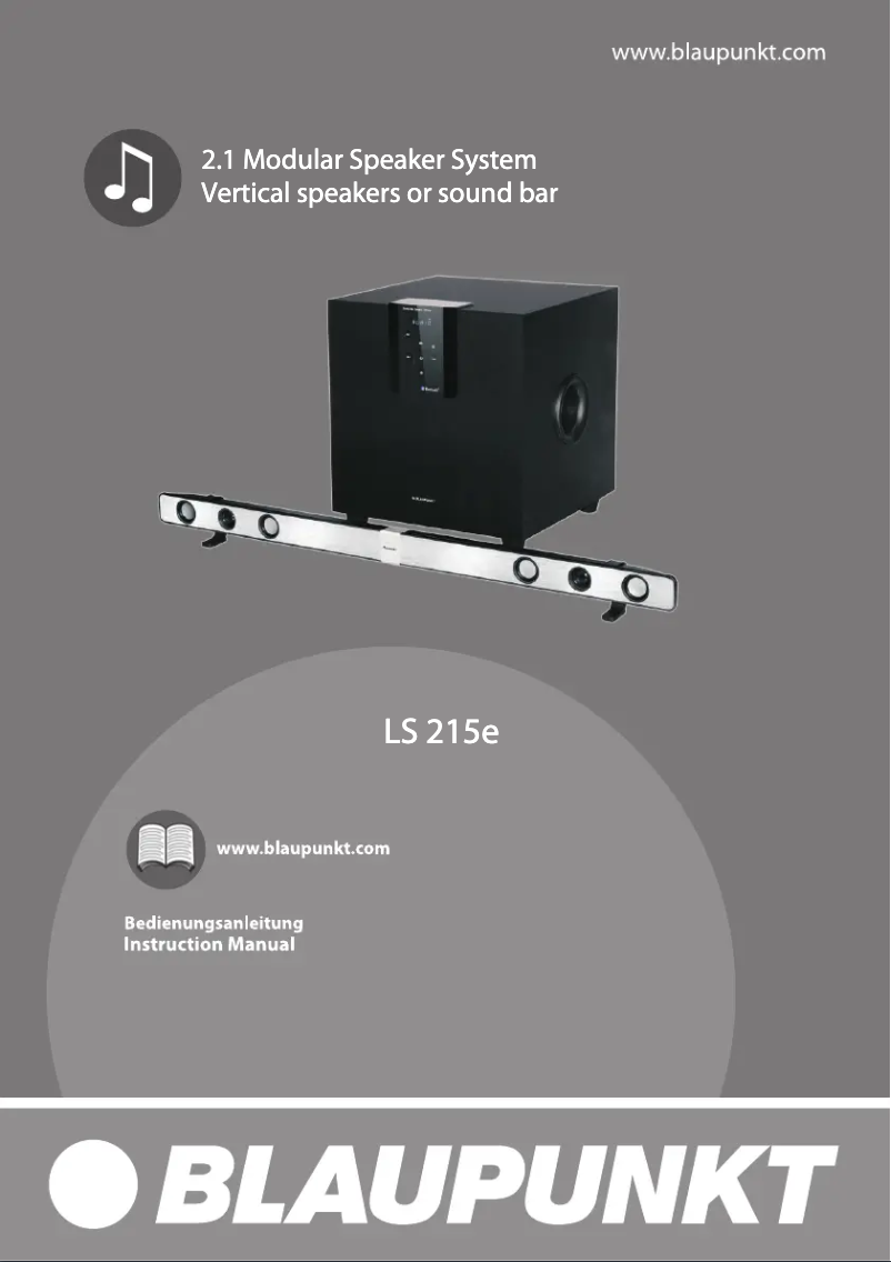 Page 1 de la notice Manuel utilisateur Blaupunkt LS 215e