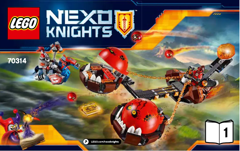 Image de la première page du manuel de l'appareil Nexo Knights 70314