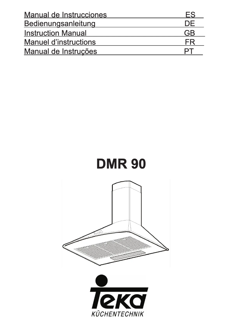 Page 1 de la notice Manuel utilisateur Teka DMR 90