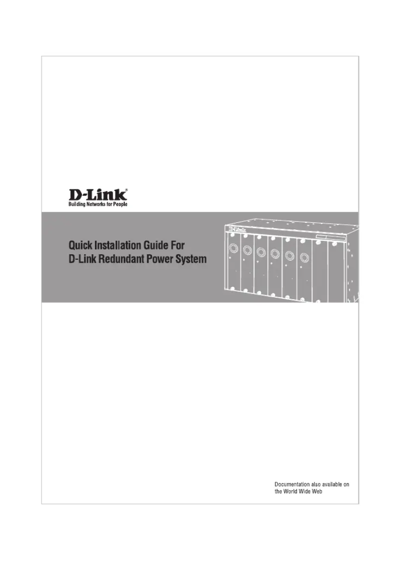 Page n°1 - Guide d'installation D-Link DPS-800