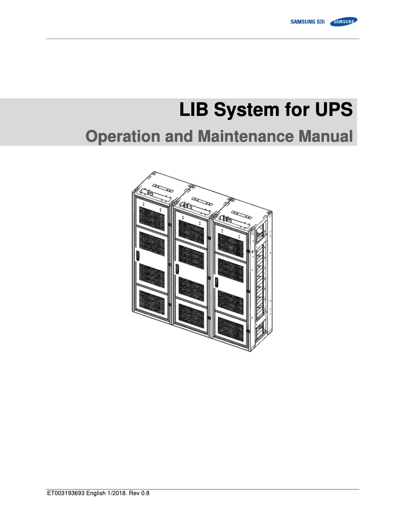 Image de la première page du manuel de l'appareil LIBATTSMGGIEC