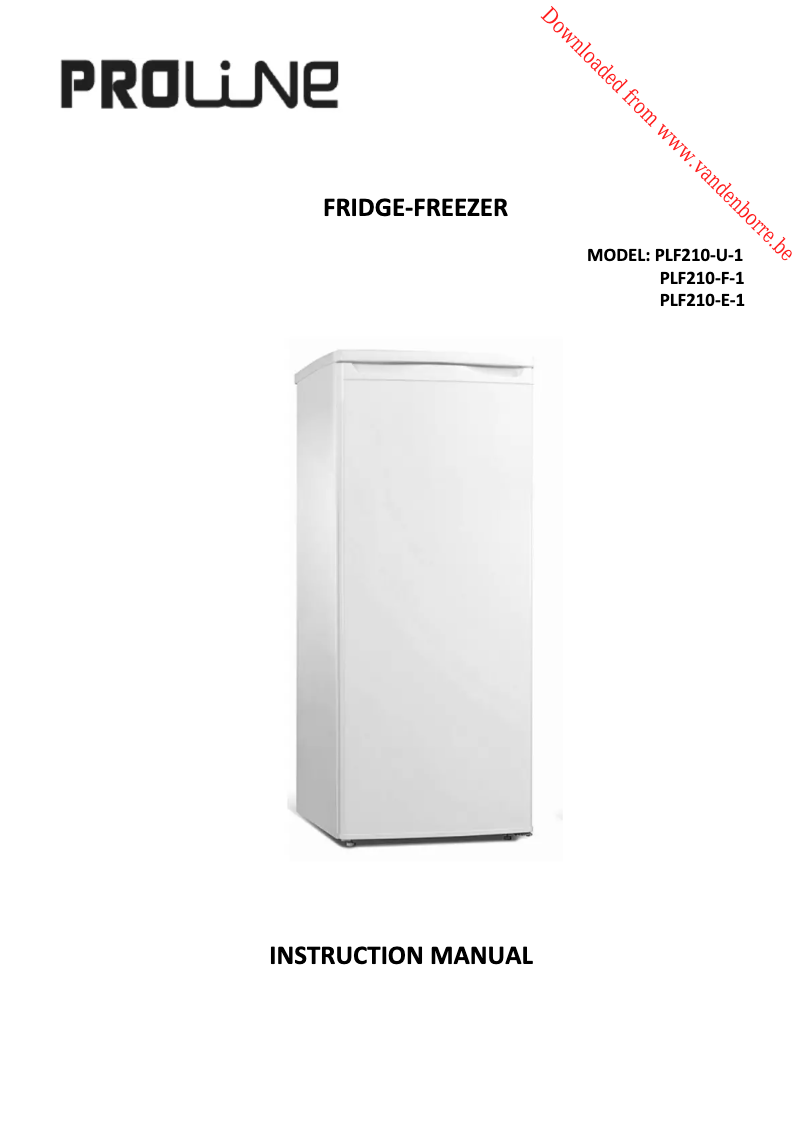 Page 1 de la notice Manuel utilisateur Proline PLF210