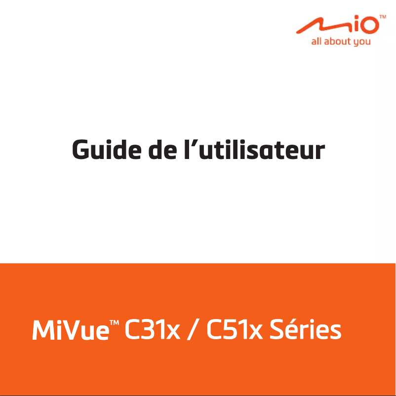 First page image of the manual for MiVue C31x