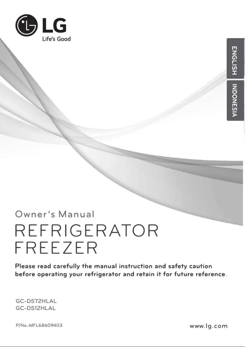 Image de la première page du manuel de l'appareil GC-D572HLAL