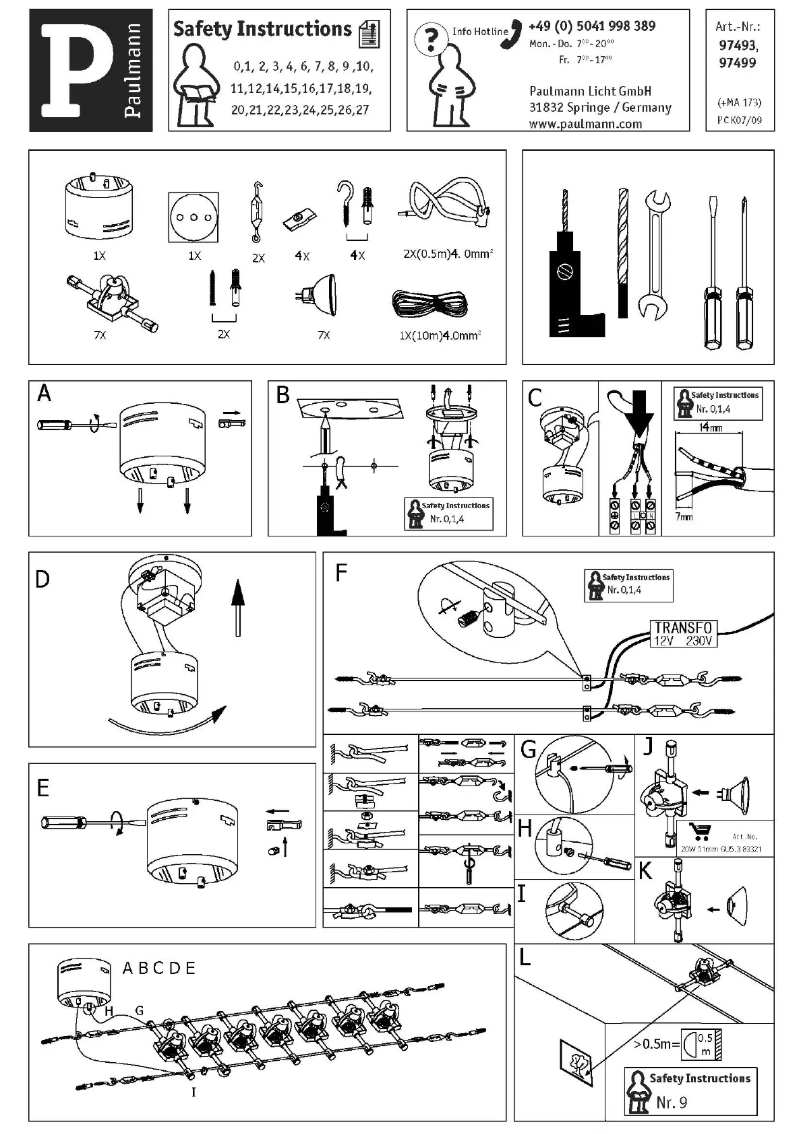 Page 1 de la notice Manuel utilisateur Paulmann Mac 974.93