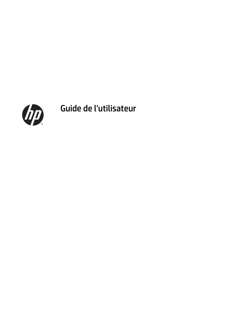 Page 1 de la notice Manuel utilisateur HP Elite E232