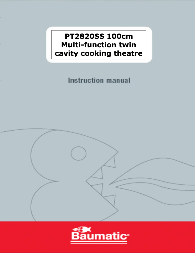 Image de la première page du manuel de l'appareil PT2820SS