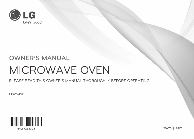 Page n°1 - Manuel utilisateur LG MS2549DR