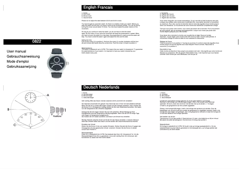 Page n°1 - Manuel utilisateur Davis 0822