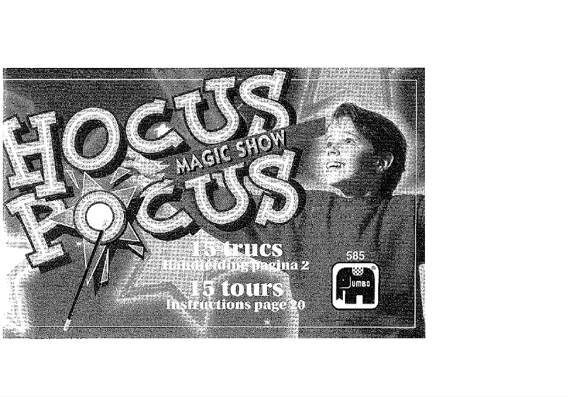 Page n°1 - Manuel utilisateur Jumbo Hocus Pocus 15 tricks