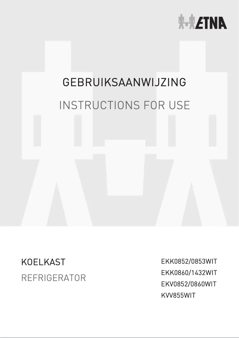 Page 1 de la notice Manuel utilisateur Etna KVV855WIT