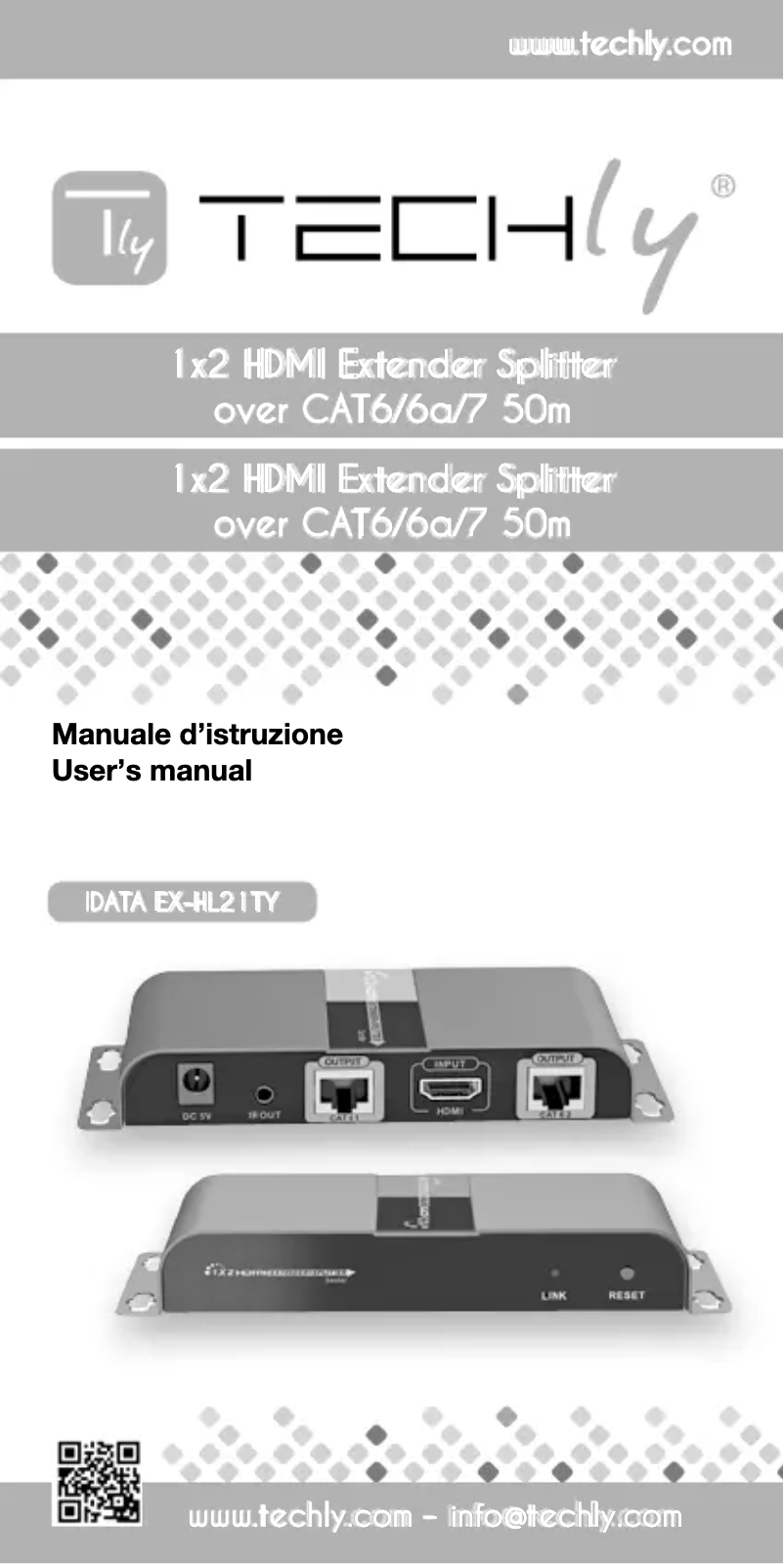 Page n°1 - Manuel utilisateur Techly IDATA EX-HL21TY