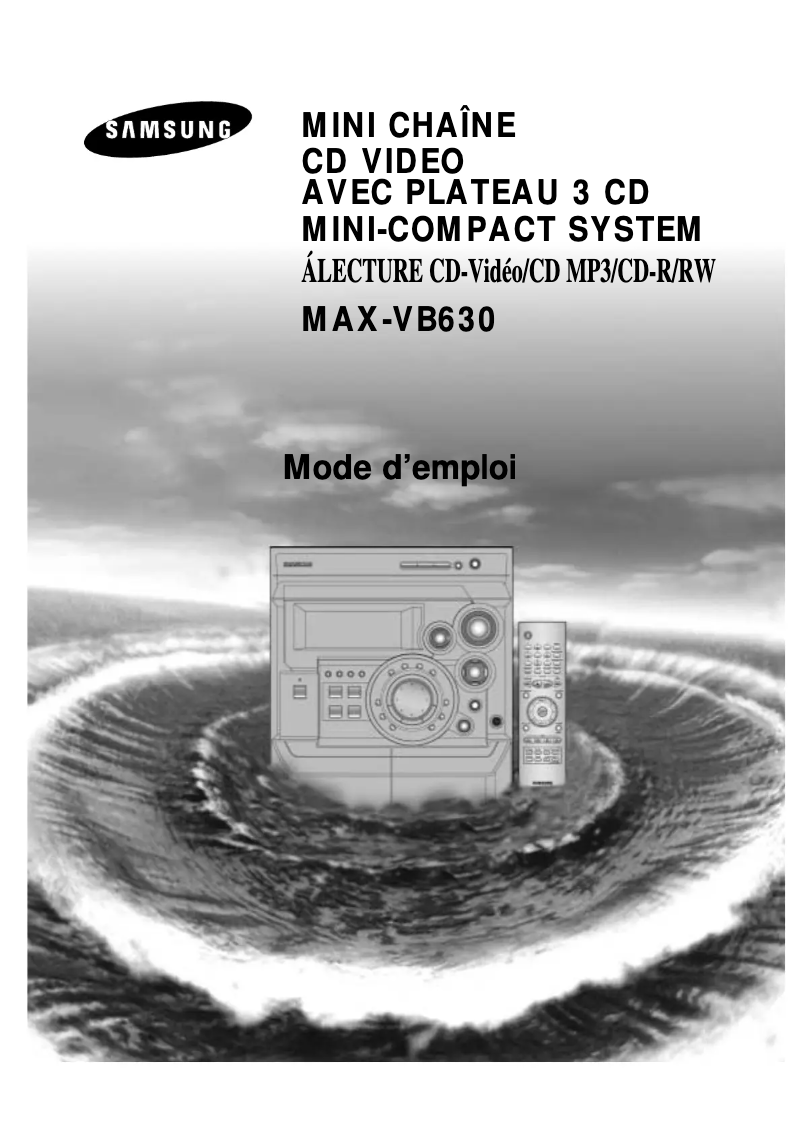 Page n°1 - Manuel utilisateur Samsung MAX-VB630