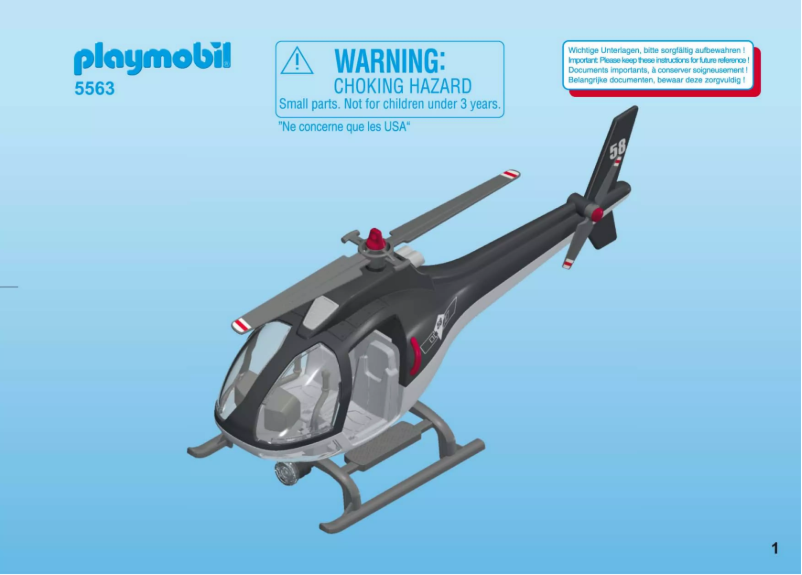 Página 1 del manual Manual de usuario Playmobil City Action SWAT Helicopter 5563