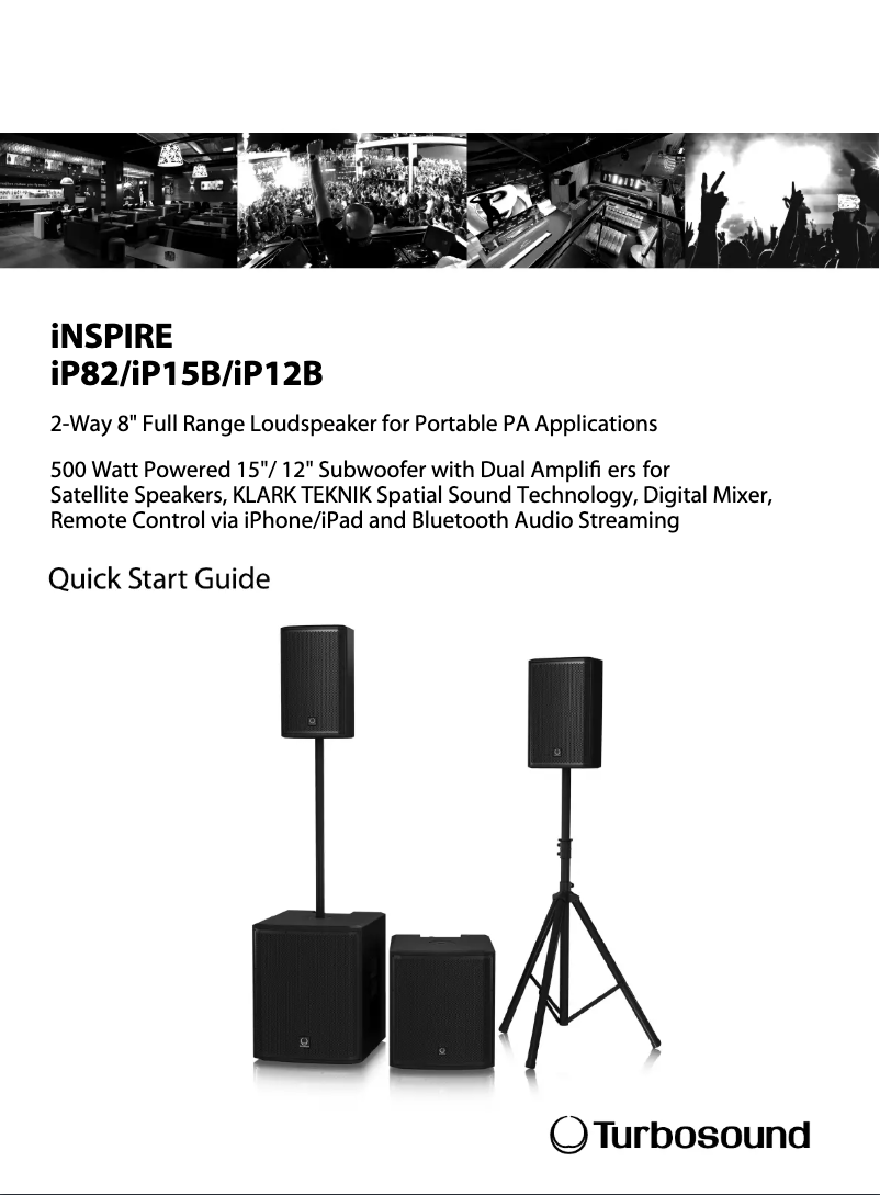 Page n°1 - Manuel utilisateur Turbosound iNSPIRE iP82