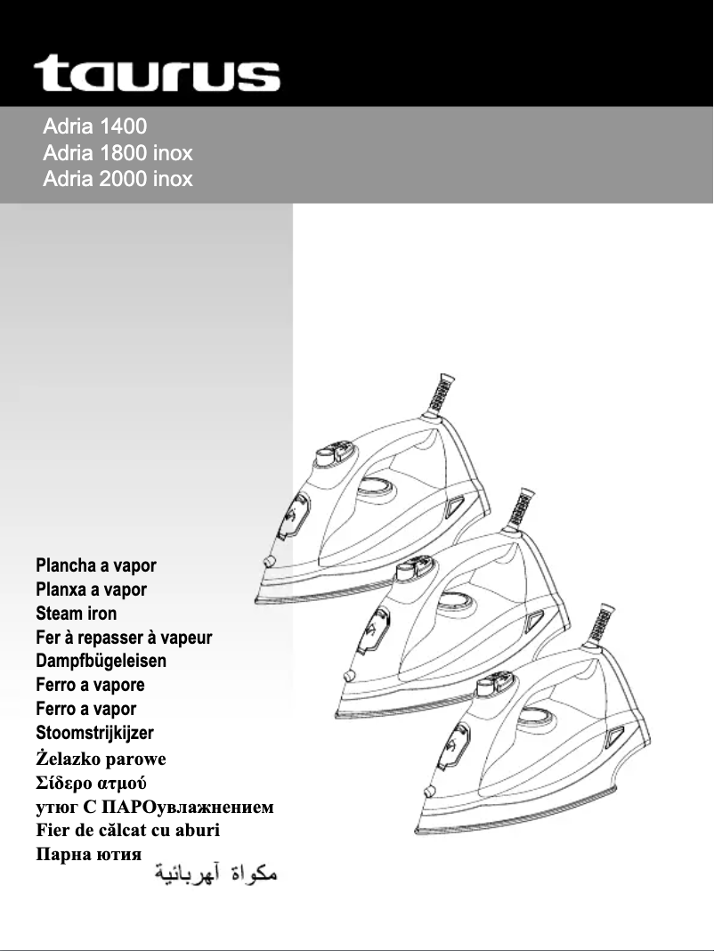 Page n°1 - Manuel utilisateur Taurus Adria 2000 inox
