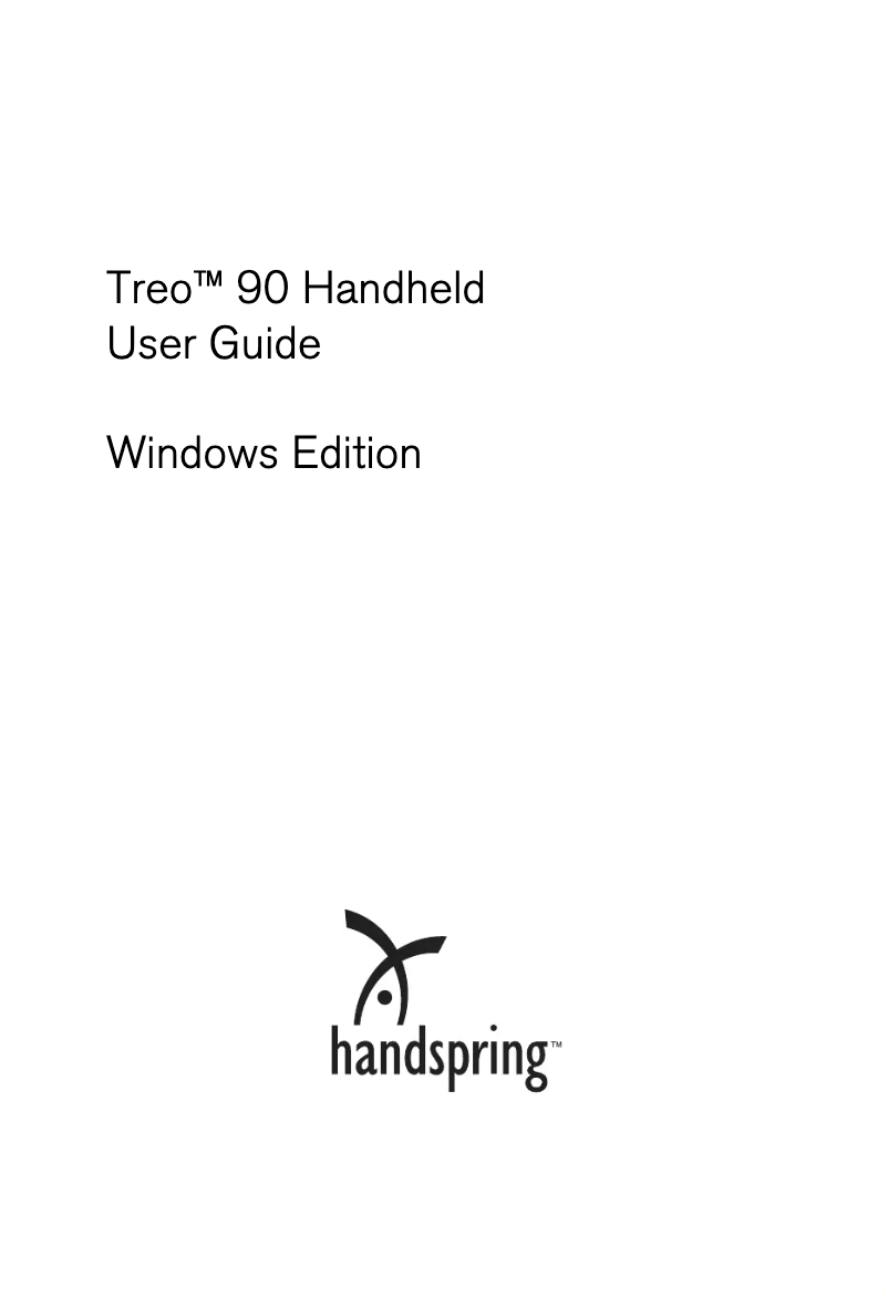 Image de la première page du manuel de l'appareil Treo 90