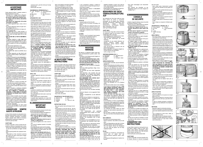 Page n°1 - Manuel utilisateur Ariete 1821