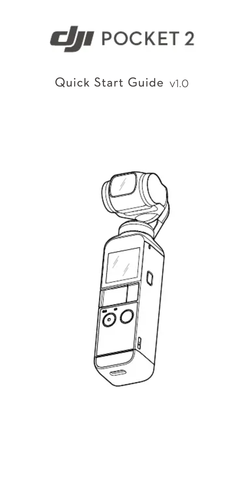 Page 1 de la notice Guide de démarrage rapide DJI Pocket 2