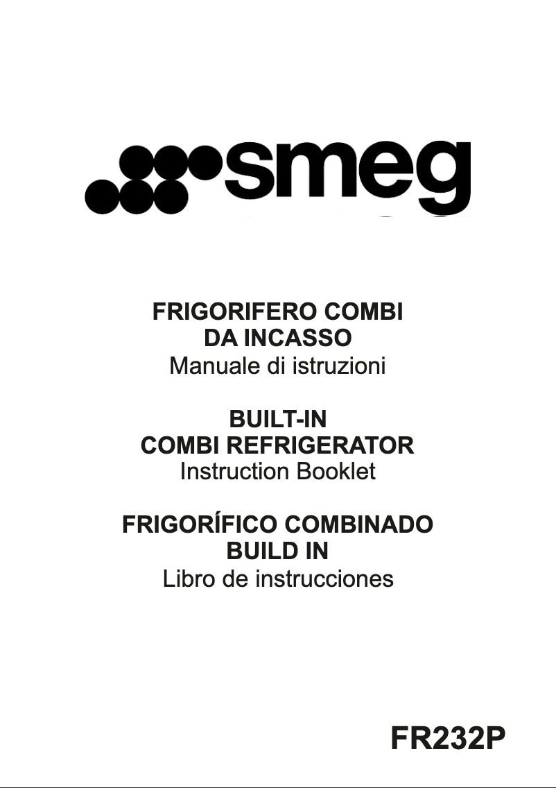 Page n°1 - Mode d'emploi Smeg FR232PSX