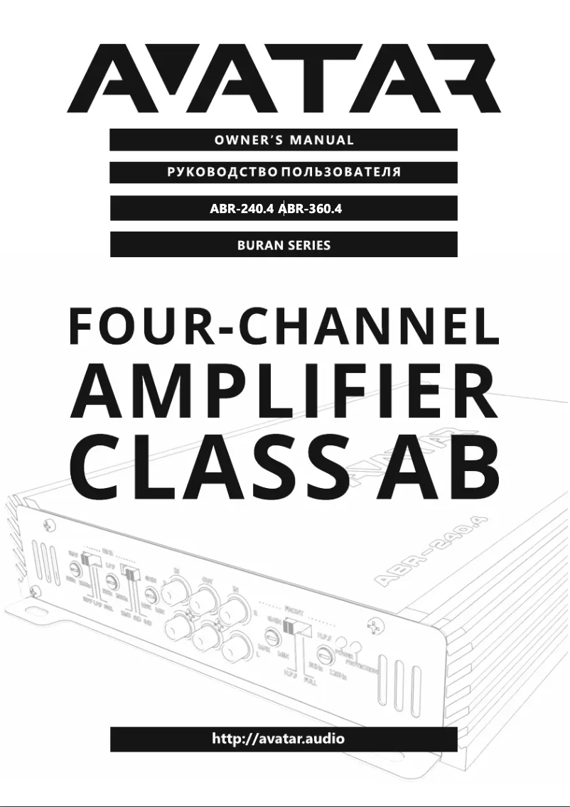 Page 1 de la notice Manuel utilisateur Deaf Bonce Avatar ABR-240.4