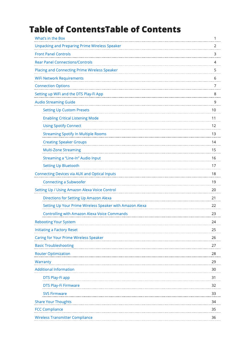 Página 1 del manual Manual de usuario SVS Prime