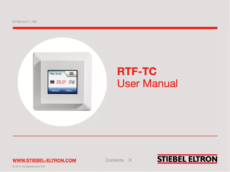 Page n°1 - Manuel utilisateur Stiebel Eltron RTF-TC