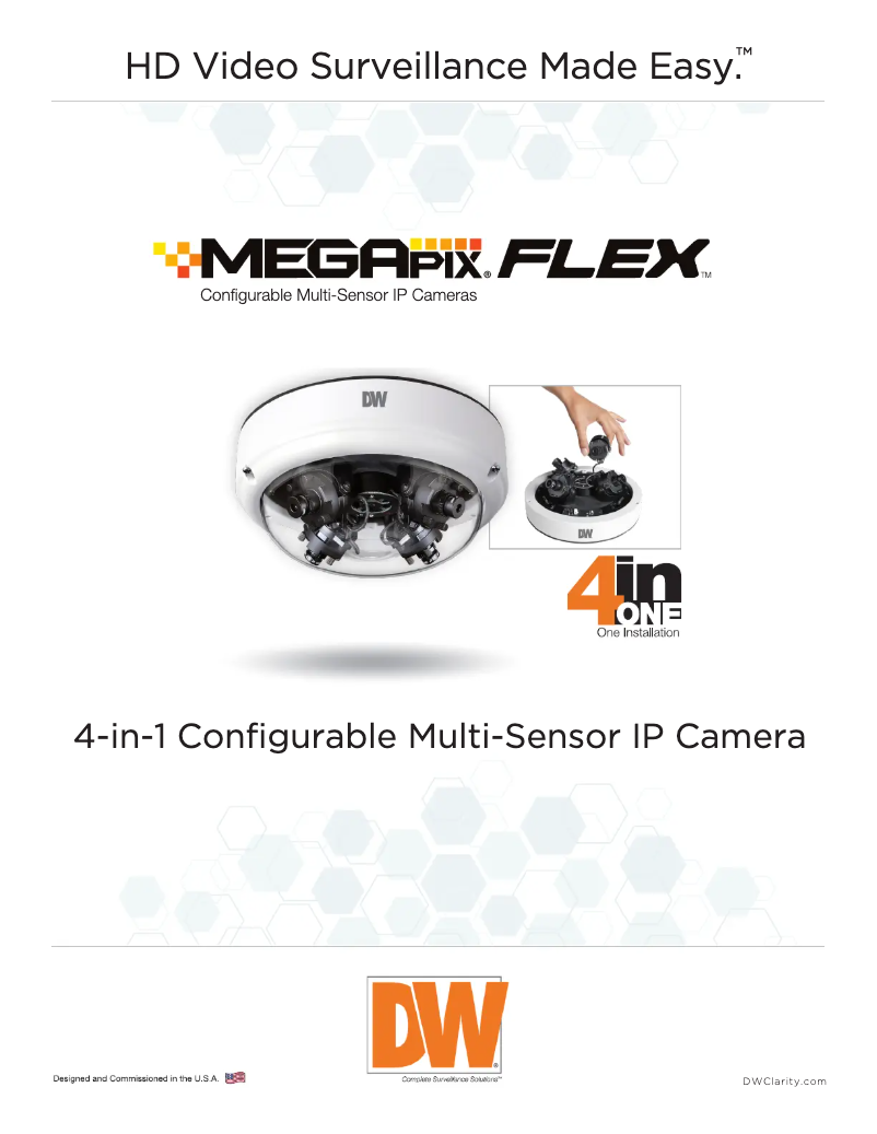 Page n°1 - Manuel utilisateur Digital Watchdog MegaPix Flex DWC-PVX16W2
