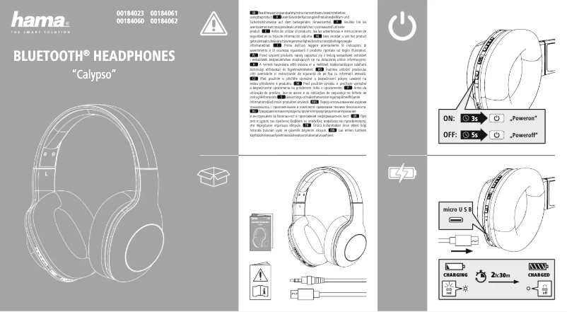 Página 1 del manual Guía de inicio rápido Hama Calypso 00184023