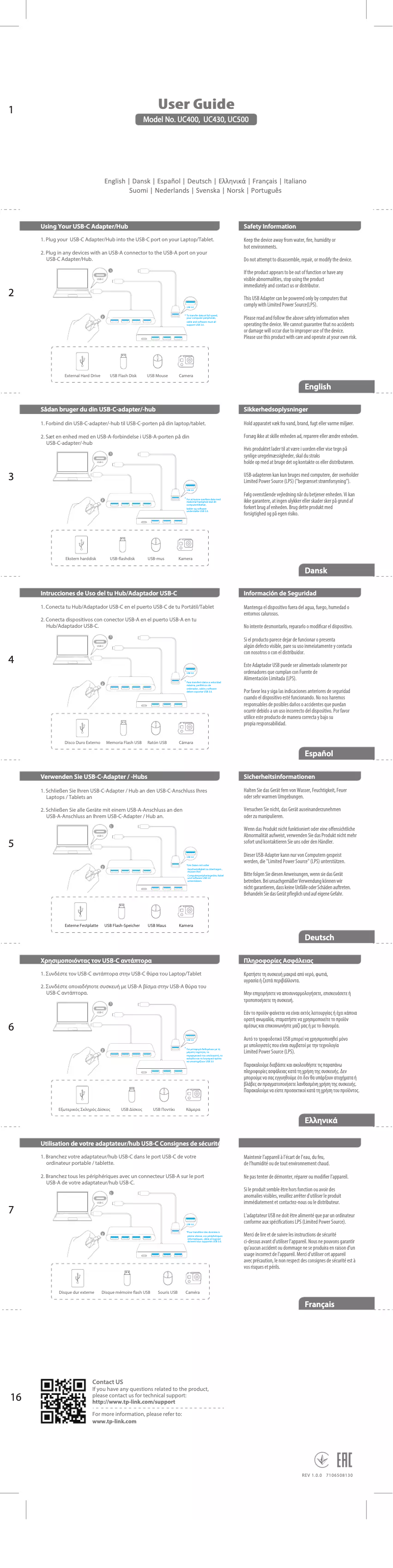 Página 1 del manual Manual de usuario TP-Link UC430
