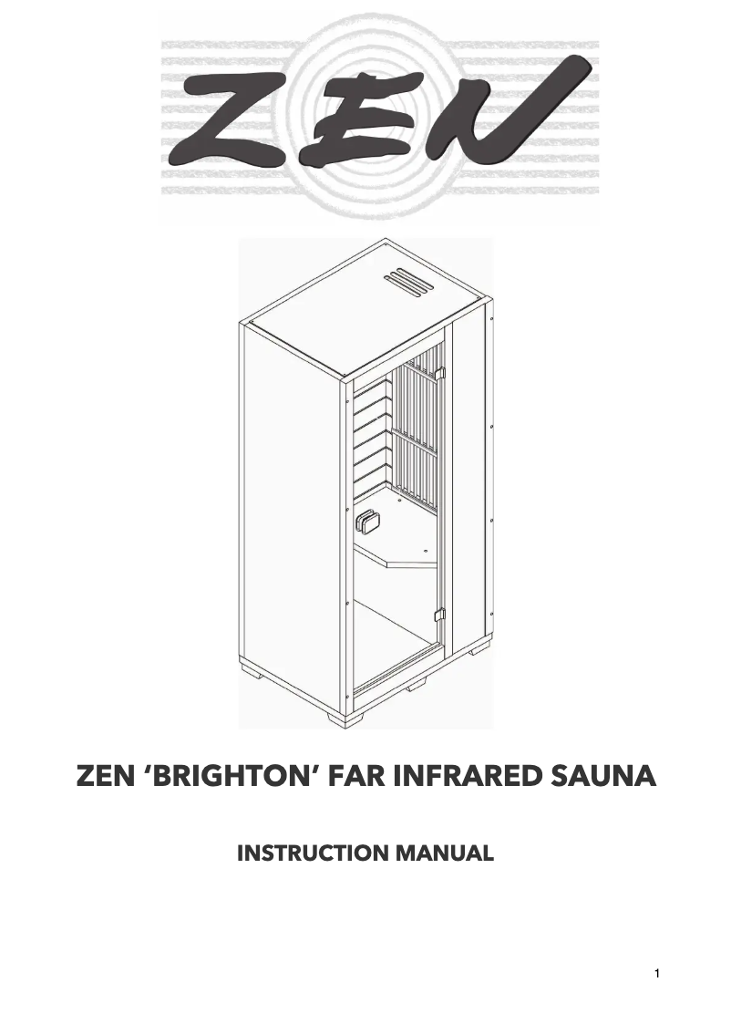Page 1 de la notice Manuel utilisateur Zen Brighton