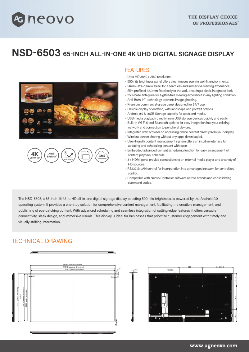 Image de la première page du manuel de l'appareil NSD-6503