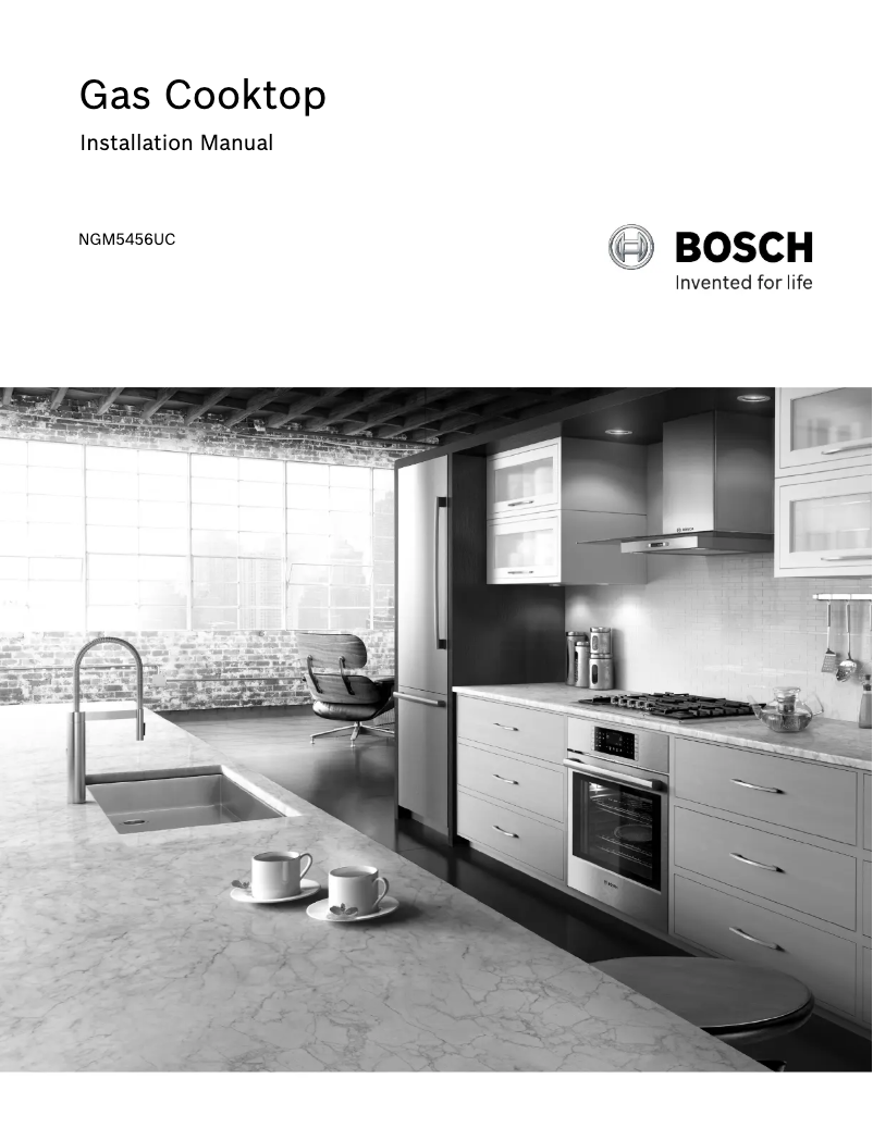 Page 1 de la notice Guide d'installation Bosch NGM5456UC
