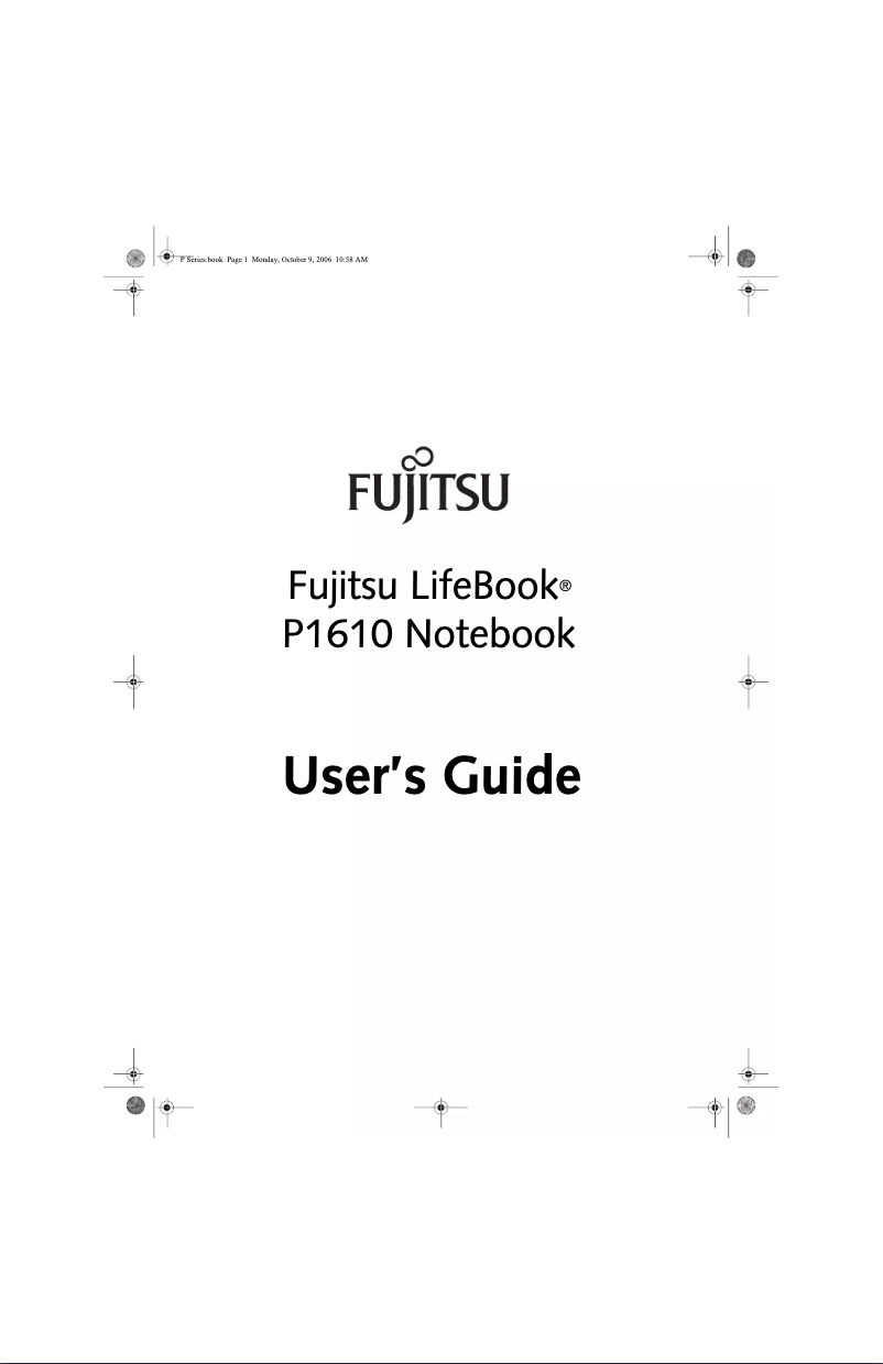 Page n°1 - Manuel utilisateur Fujitsu LifeBook P1610