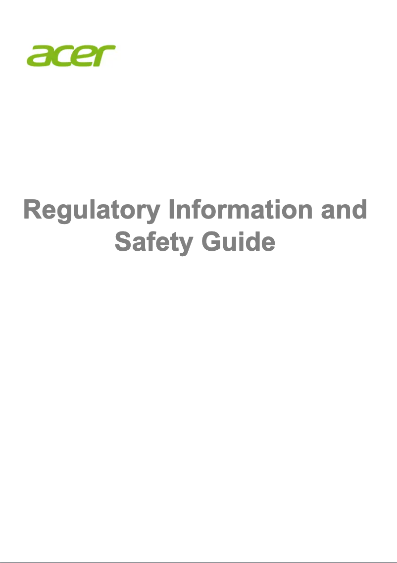 Page n°1 - Instructions de sécurité Acer Veriton E450