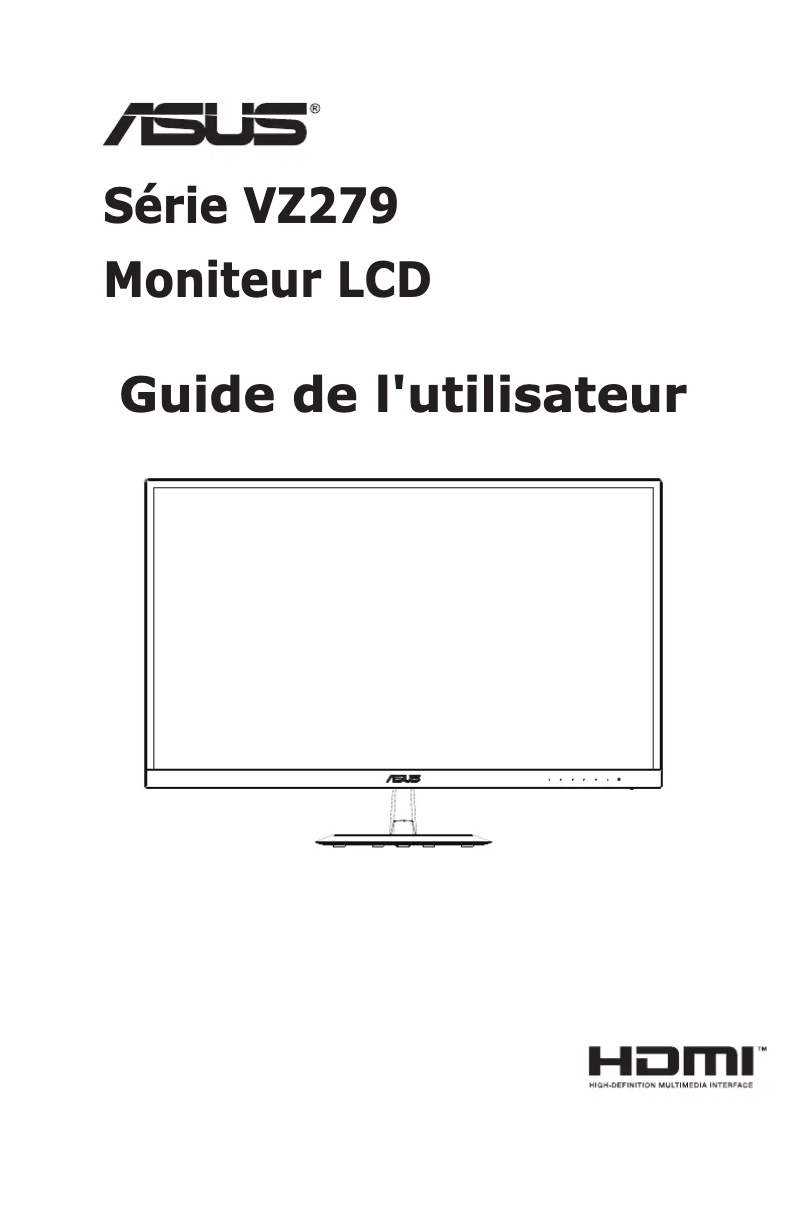 Page n°1 - Manuel utilisateur Asus VZ279Q