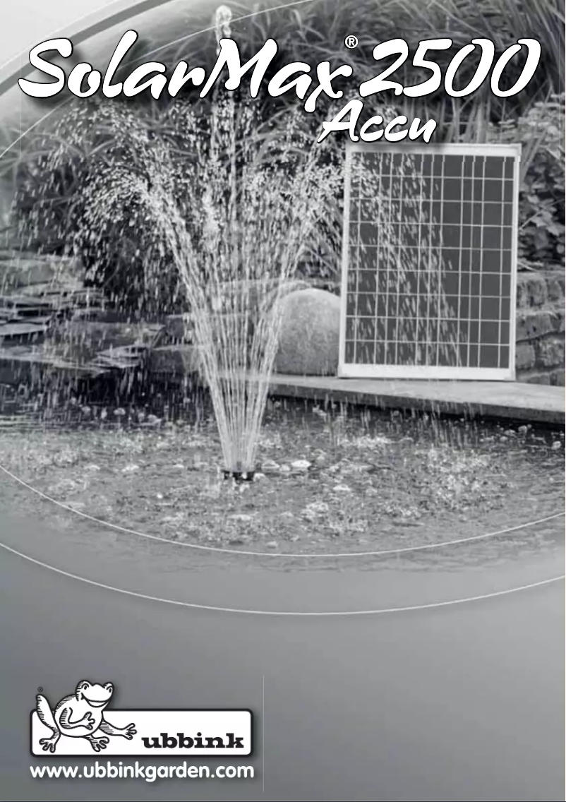 Image de la première page du manuel de l'appareil SolarMax 2500