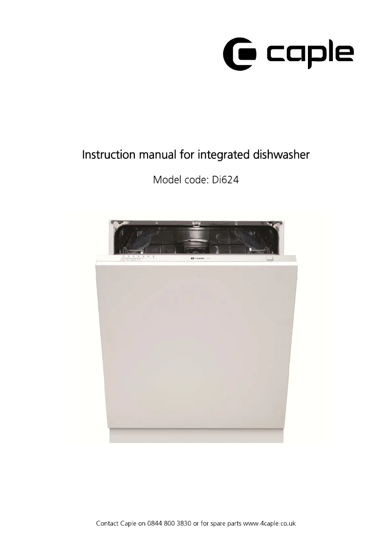 Page 1 de la notice Manuel utilisateur Caple Di624