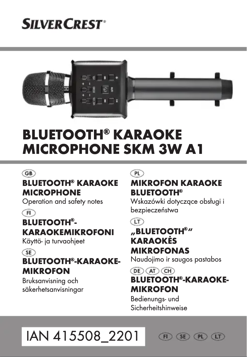 Page 1 de la notice Manuel utilisateur SilverCrest SKM 3W A1