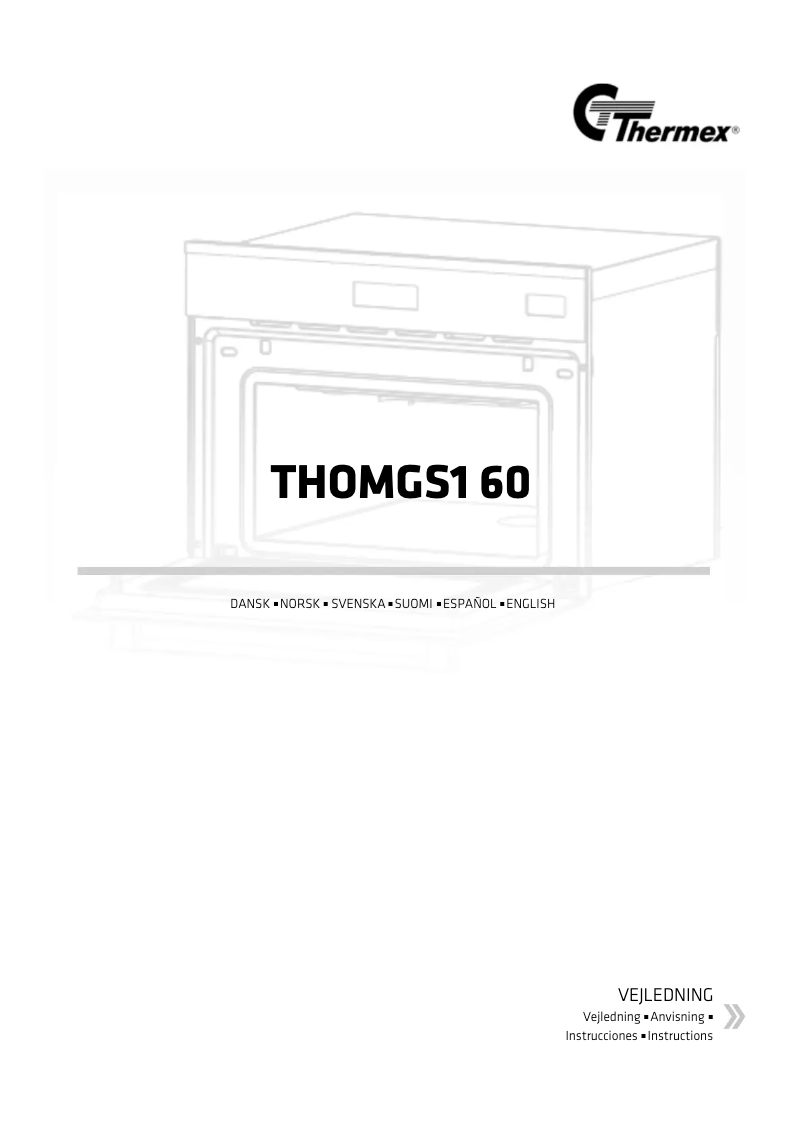 Page 1 of the manual User Manual Thermex THOMGS1 60