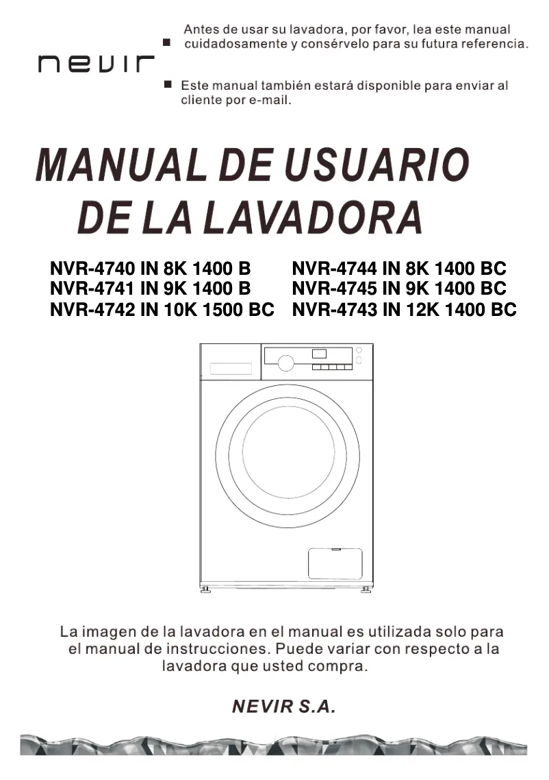 Imagen de la primera página del manual del dispositivo NVR-4741IN 9K 1400B