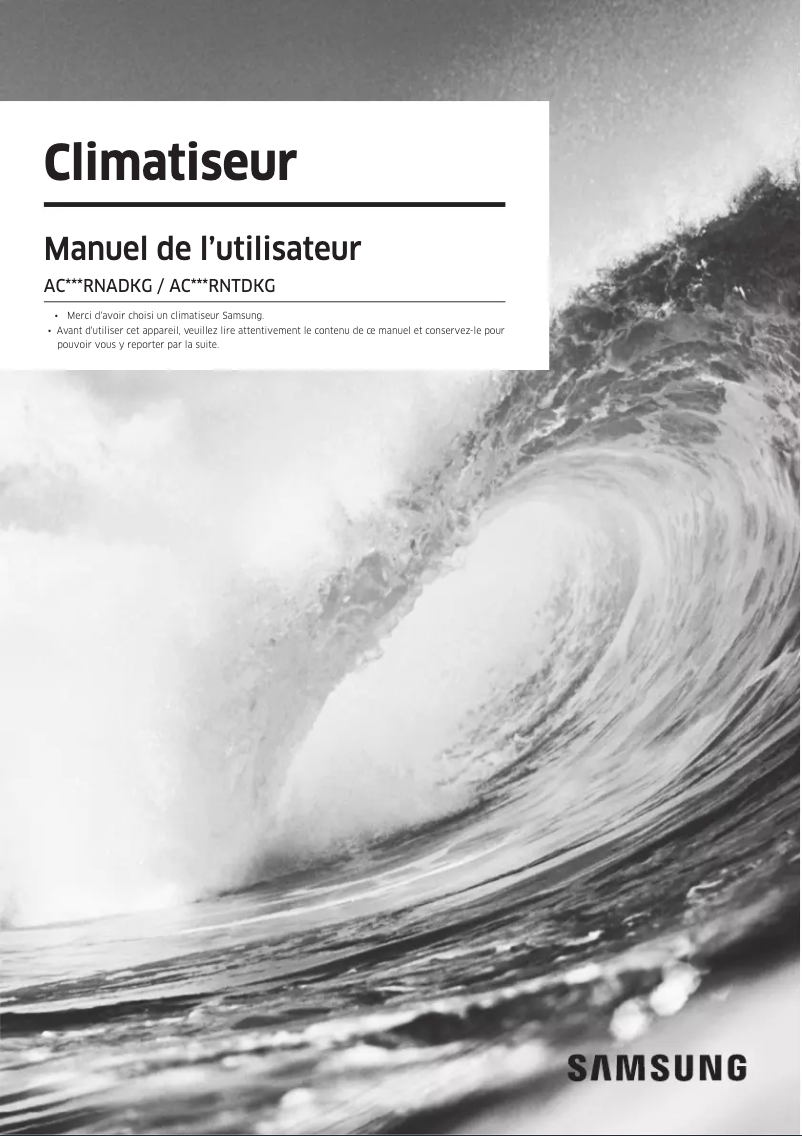 Page n°1 - Manuel utilisateur Samsung AC026RNADKG