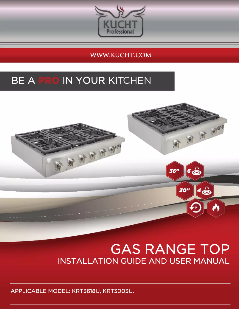 Page 1 de la notice Manuel utilisateur Kucht KRT361GU