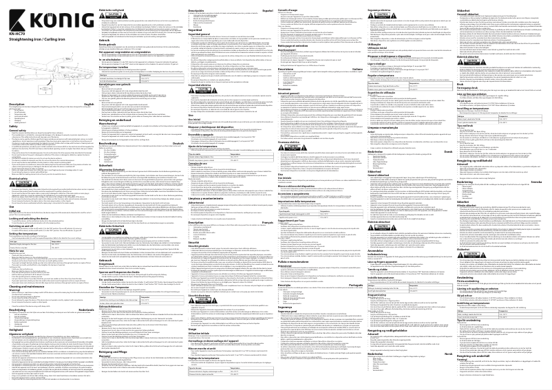 Image de la première page du manuel de l'appareil KN-HC70