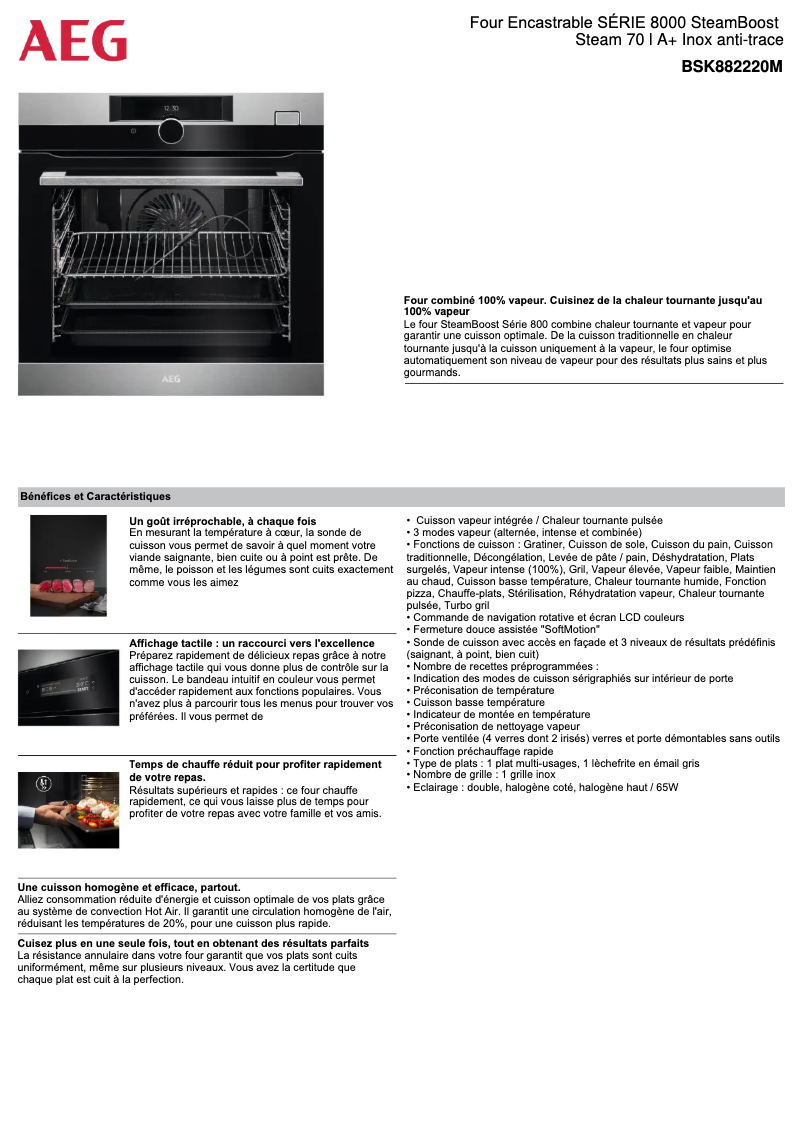 Imagen de la primera página del manual del dispositivo BSK882220M