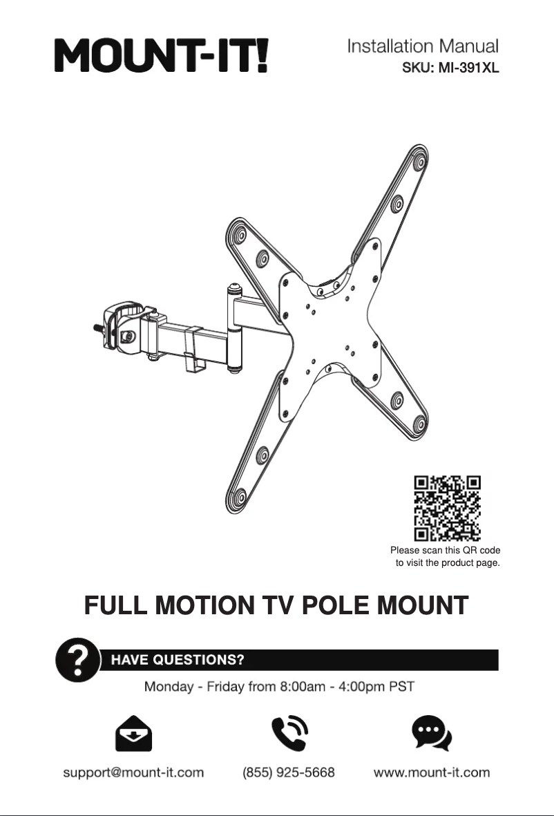 Page 1 de la notice Manuel utilisateur Mount-It! MI-391XL