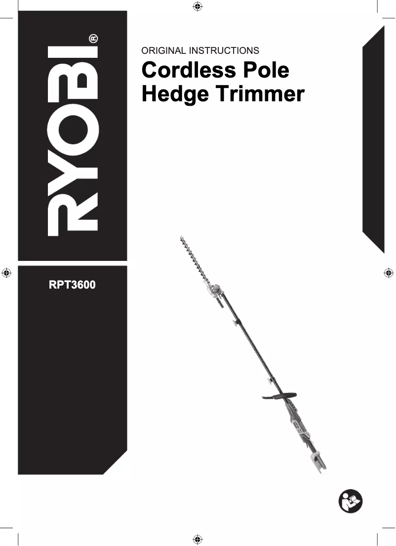 Página 1 del manual Manual de usuario RYOBI RPT3600