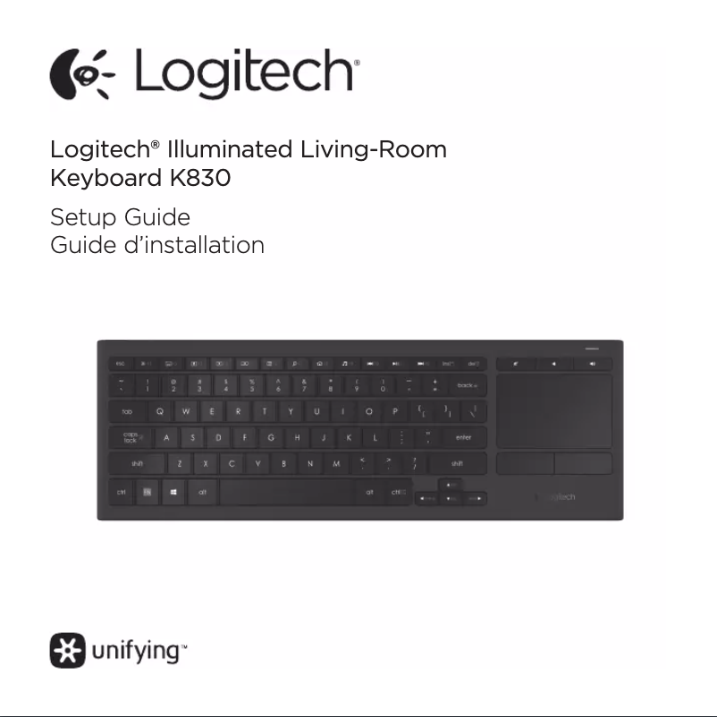 Página 1 del manual Manual de usuario Logitech K830