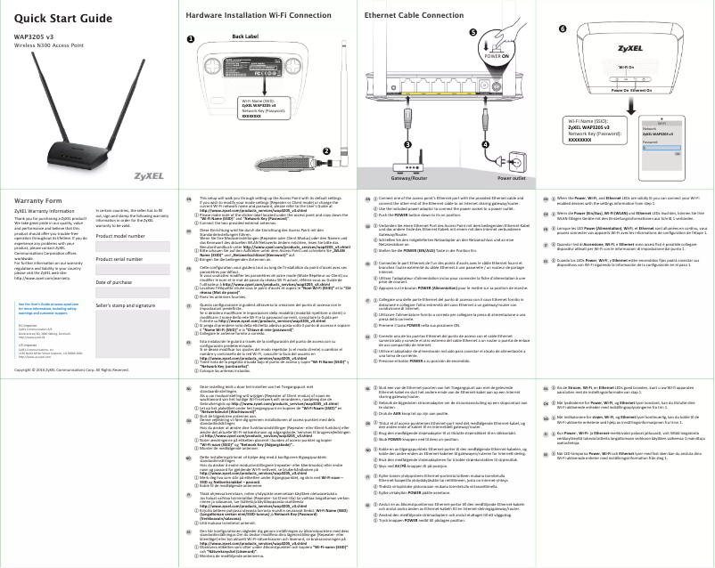 Page n°1 - Manuel utilisateur ZyXEL Wireless N300