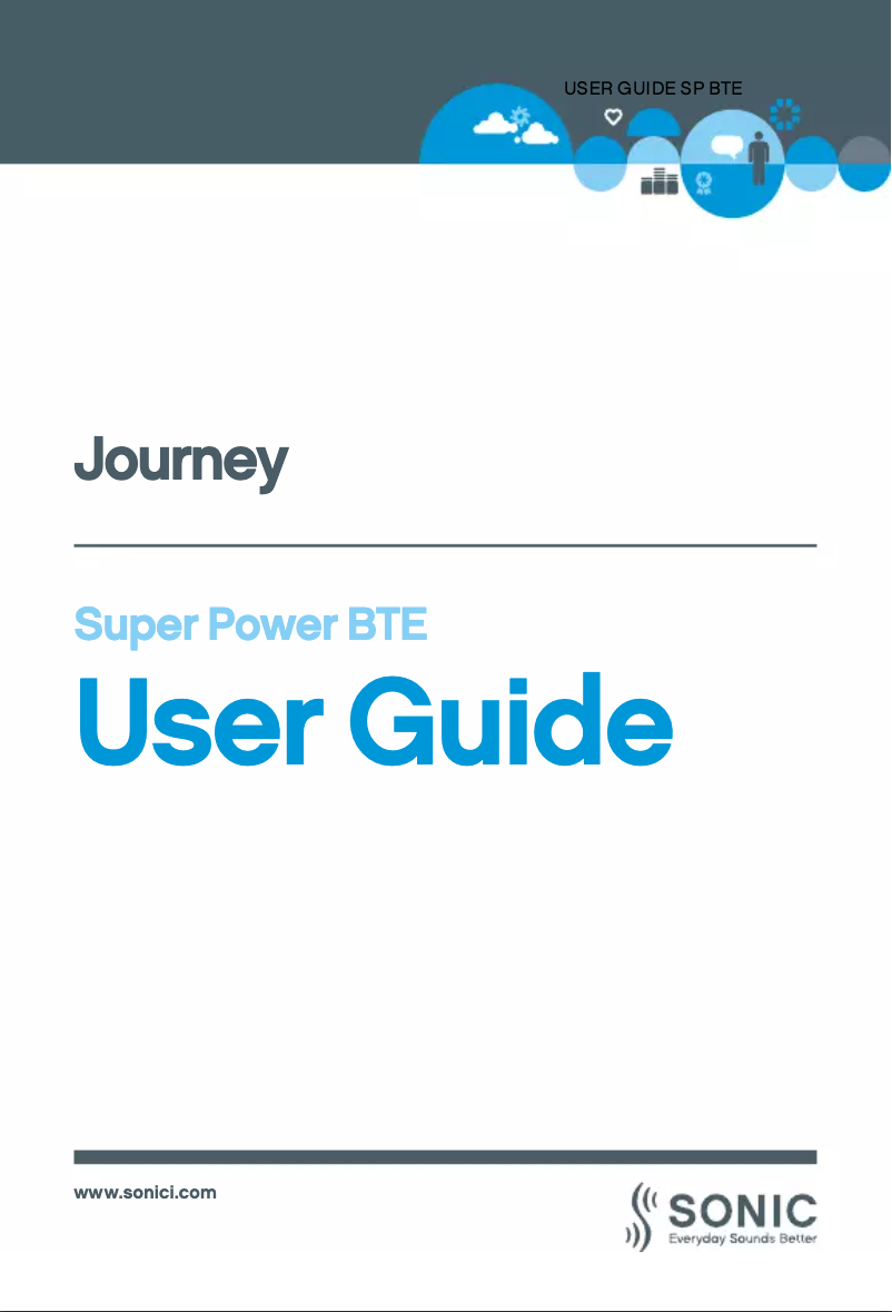 Page 1 de la notice Manuel utilisateur Sonic JN40 SP Journey